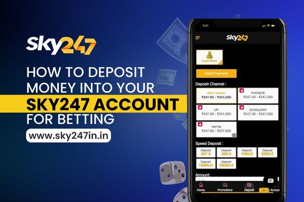 Step-by-step guide to depositing money into your Sky247 account for betting